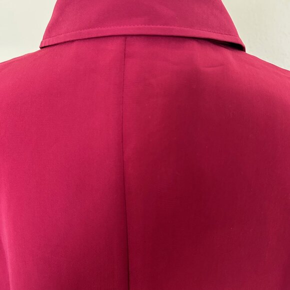 Soft Surroundings Rossini Blouse Layered Sheer Sangria ButtonUp Tunic Women SZPM - Picture 11 of 11